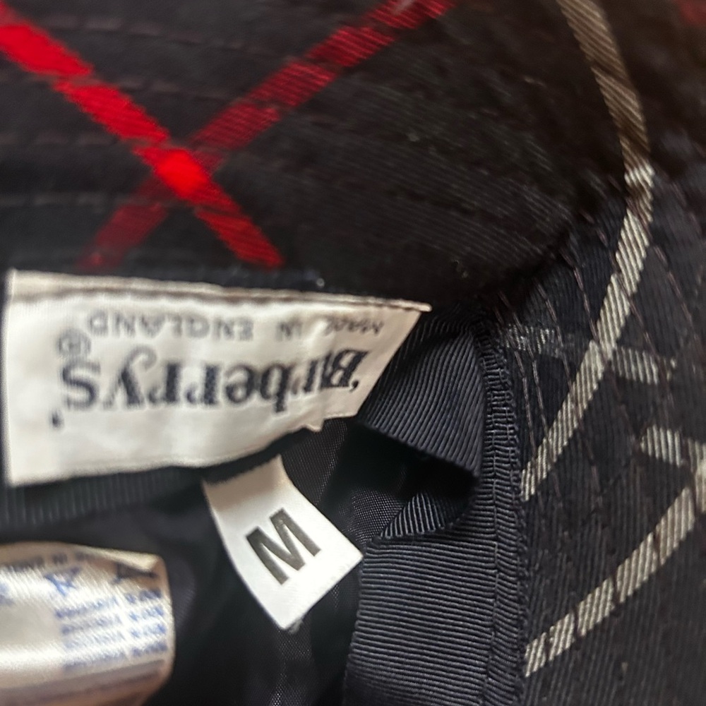 Vintage Burberry Crusher Men’s Hat! Made in England! Burberry - Picture 3 of 12